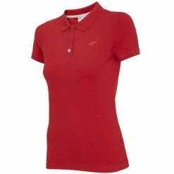 4F Womens Everyday Polo Shirt - Red