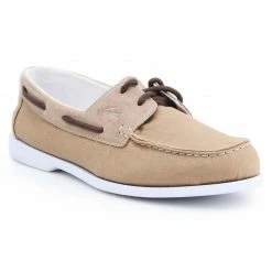 Trainers Lacoste Mens Navire Casual Shoes - Beige