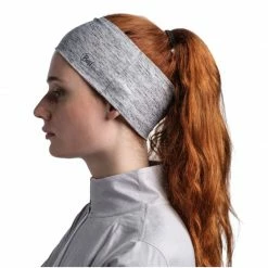 Buff Unisex CoolNet UV Wide Headband - Gray Ski Wear