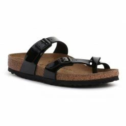 Birkenstock Womens Mayari Slippers - Black Patent