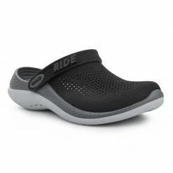 Crocs Mens LiteRide 360 Clog - Black Slides