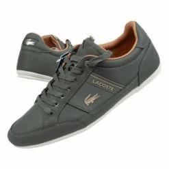 Lacoste Mens Chaymon Shoes - Gray Trainers