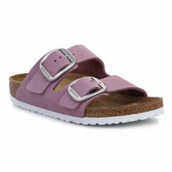Birkenstock Womens Arizona Big Buckle Slippers - Orchid