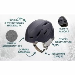 Ski Wear Meteor NIX Ski Helmet - Black