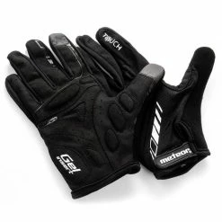 Meteor Unisex Full FX10 Bicycle Gloves - Black