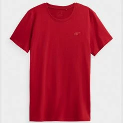 4F Mens Classic T-Shirt - Red Outdoor Clothing