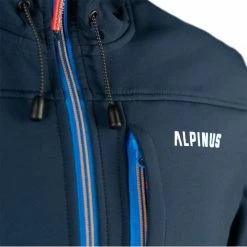 Outdoor Clothing Alpinus Men's Vinicunca Softshell Jacket - Navy Blue