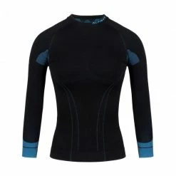 Alpinus Womens Tactical Base Layer Set Thermoactive Underwear - Black/Blue Outdoor Clothing