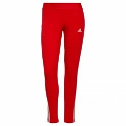 Adidas Womens Loungwear Leggings - Red Climawarm