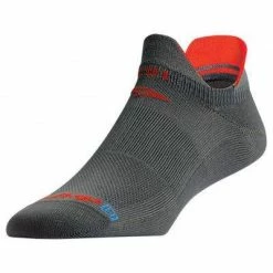 Drymax Unisex Triathlete Triathlon Socks - Gray/Orange Walking Socks