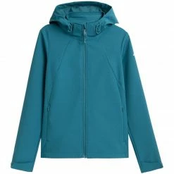 Outdoor Clothing 4F Womens Softshell Jacket - Turquoise