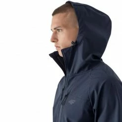 Outdoor Clothing 4F Mens Softshell Jacket - Navy Blue