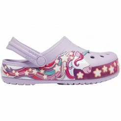 Crocs Kids FunLab Unicorn Band Sandals - Purple