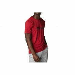 Columbia Mens Tech Trail Graphic Tee - Red
