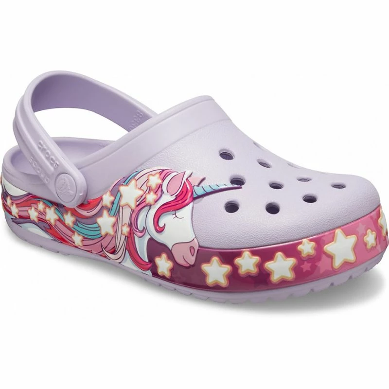 Crocs Kids FunLab Unicorn Band Sandals - Purple