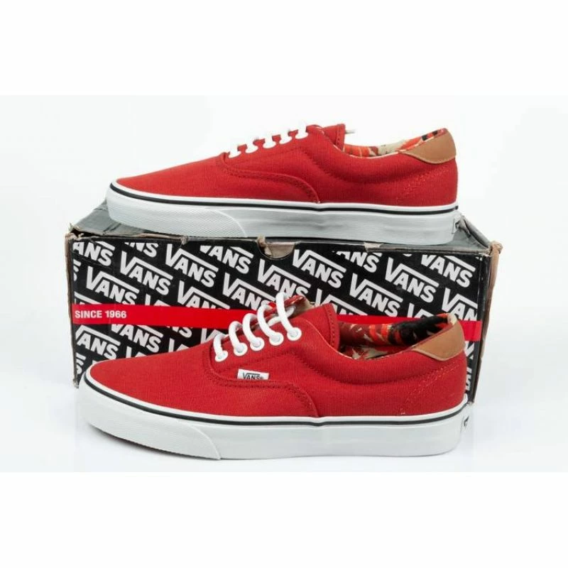 Vans Womens ERA 59 Shoes - Red Footwear