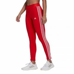Adidas Womens Loungwear Leggings - Red Climawarm
