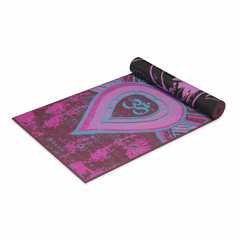 Gaiam "BE FREE" Double-sided Yoga Mat 6mm - Purple