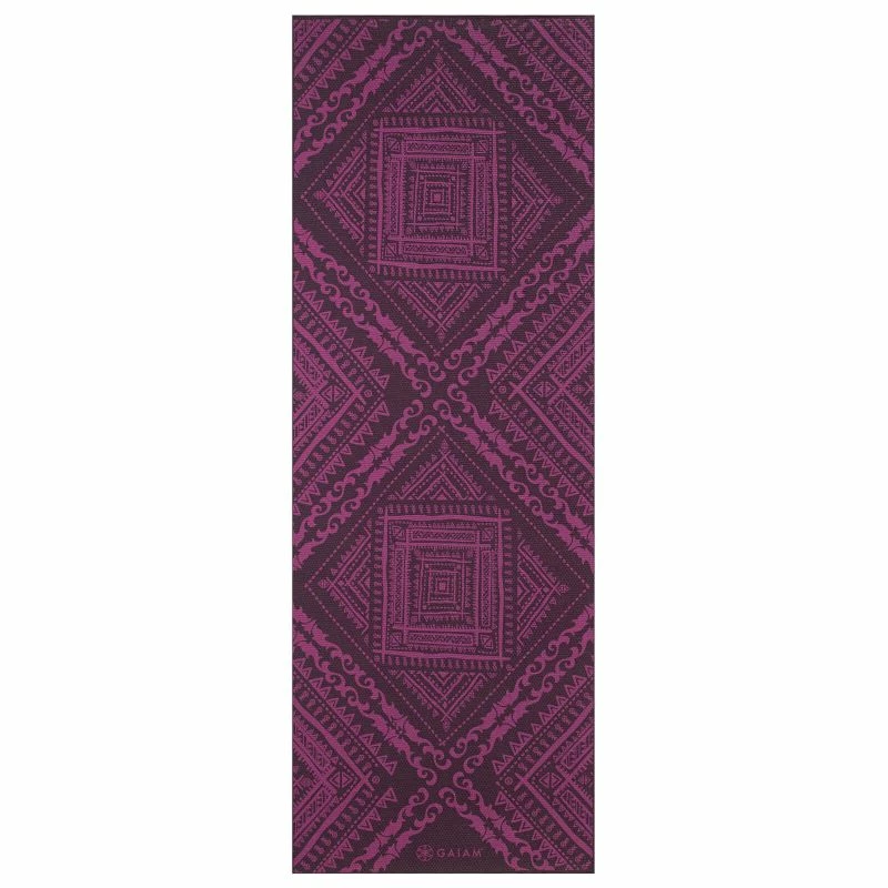 Gaiam Icy Frost Double-sided Yoga Mat 4 Mm - Pink/Purple Yoga Mats
