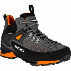 Alpinus The Ridge Mid Pro Trekking Shoes - Anthracite/Orange Trainers