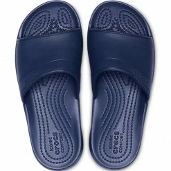 Crocs Kids Classic Slide Slippers - Navy Blue