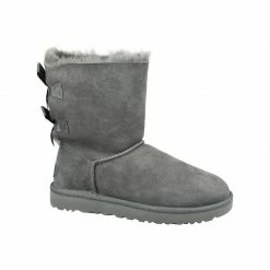 UGG Womens Bailey Bow II Shoes - Gray