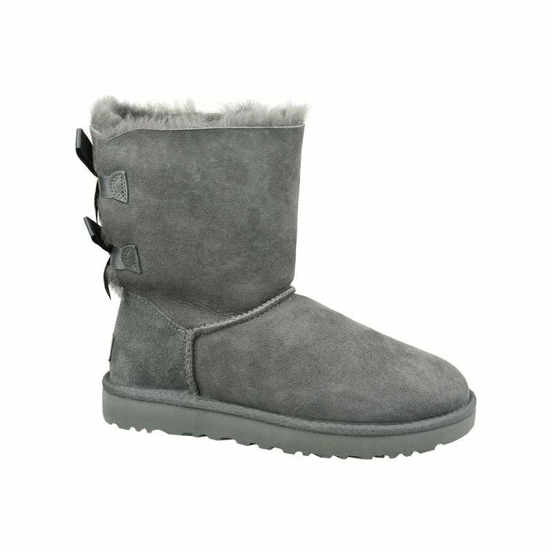 UGG Womens Bailey Bow II Shoes - Gray