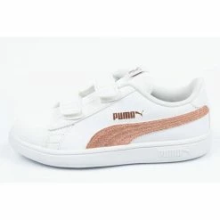 Puma Junior Smash Shoes - White Footwear