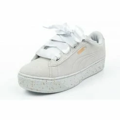 Footwear Puma Womens Vikky Platform Ribbon Shoes - White