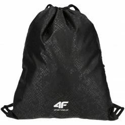 4F Unisex Allover Bag - Black Backpacks