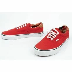 Vans Womens ERA 59 Shoes - Red Footwear