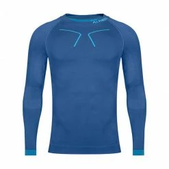 Alpinus Mens Tactical Base Layer Thermoactive Sweatshirt - Blue Outdoor Clothing