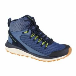 Columbia Mens Trailstorm Mid Waterproof Shoes - Blue Trainers