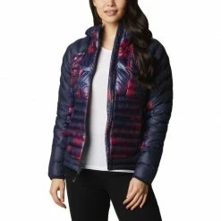 Columbia Womens Labyrinth Loop Hooded Jacket - Navy Blue Outdoor Clothing