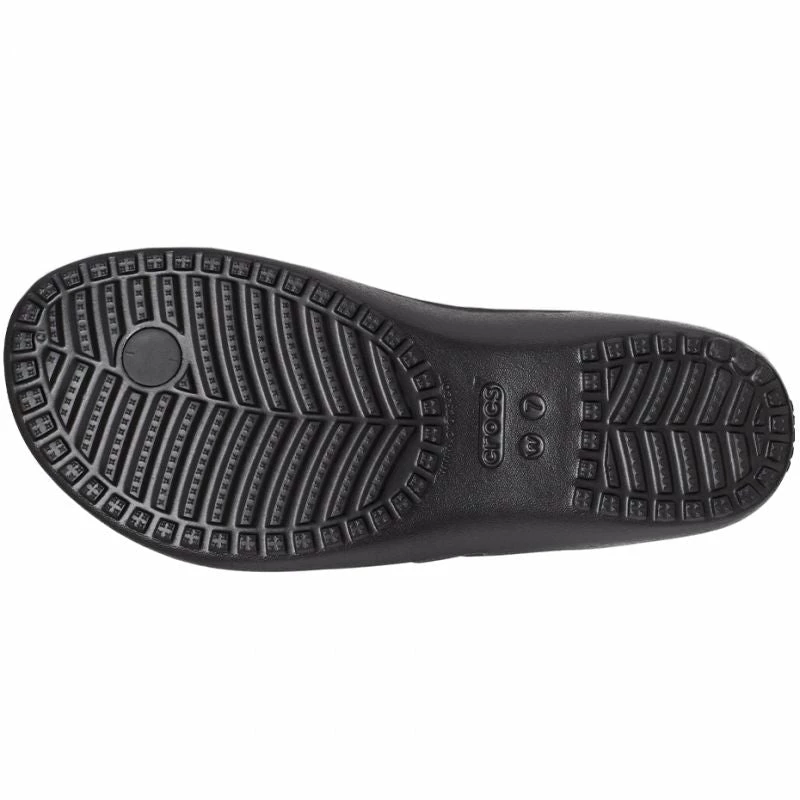 Crocs Womens Kadee II Flip Clog - Black Slides