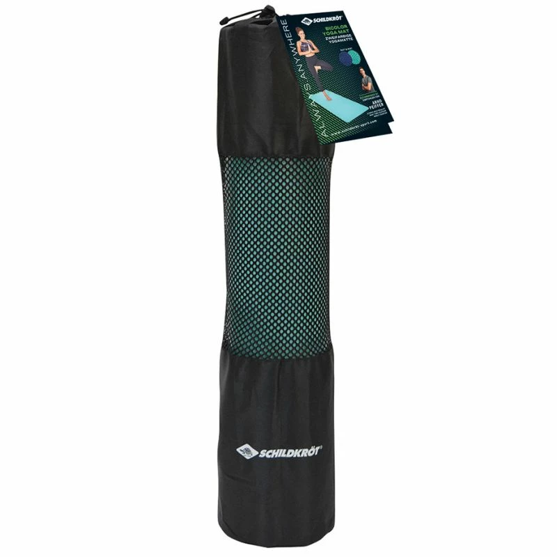 Schildkrot Bicolor Yoga Mat - Navy Blue/Mint Yoga Mats