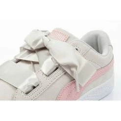 Footwear Puma Junior Suede Heart Circles Shoes - Gray/Pink