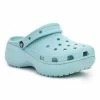 Crocs Womens Classic Platform Clog - Blue