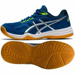 Asics Junior Upcourt 4 GS Volleyball Shoes - Blue Footwear
