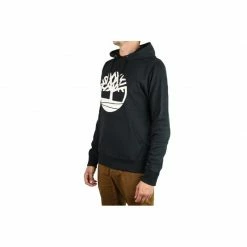 Timberland Mens Core Logo PO Hoodie - Black Outdoor Clothing