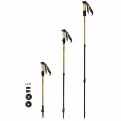 Spokey Bastone Eco Nordic Walking Poles - Black Hiking