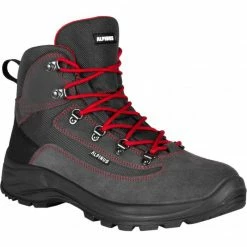Alpinus Brahmatal High Active Trekking Shoes - Graphite/Red Trainers
