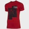 4F Mens Round Neck T-shirt - Red