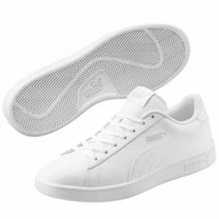Trainers Puma Mens Smash V2 LM Shoes - White