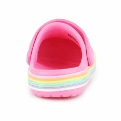 Crocs Kids Crocband Rainbow Glitter Clog - Pink
