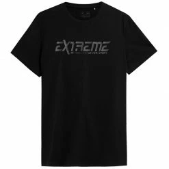 4F Mens Regular T-Shirt - Black Outdoor Clothing