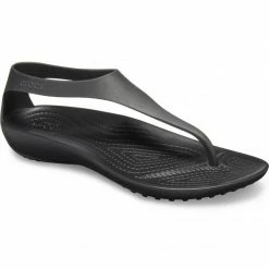 Crocs Womens Serena Flip-Flops - Black