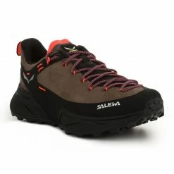 Salewa Womens Dropline Leather Shoes - Brown Footwear