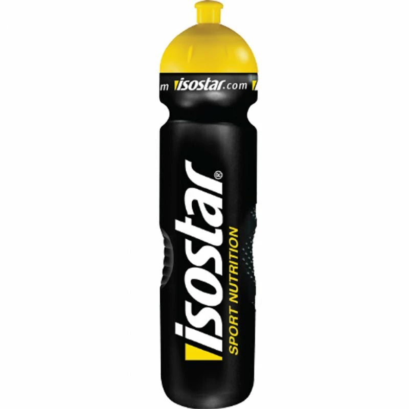 Hiking Isostar Sports Nutrition Pull Push 12x1000 Ml Water Bottle - Black