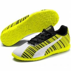 Puma Junior One 5.4 IT Football Boots - Yellow/White/Black
